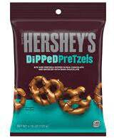 Hersheys Dipped Pretzels Milk Chocolate Snacks