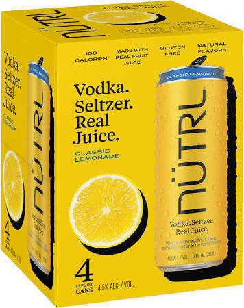 Nutrl Classic Lemonade Vodka Seltzer
