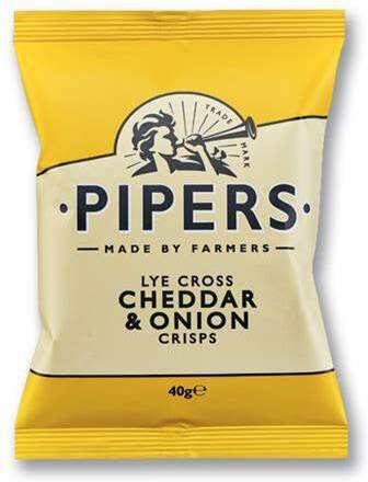 Piper Crisps Lye Cross Cheddar & Onion