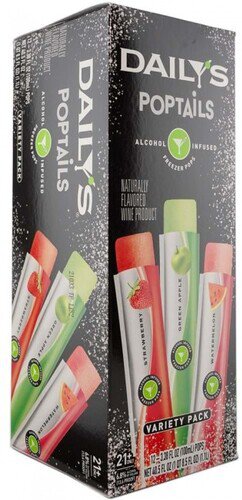 Dailys Poptails Variety 12-Pack Freeze Pops