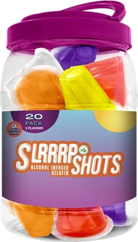 Slrrrp Shots Tropical Mash Up Alcohol Infused Gelatin Jar