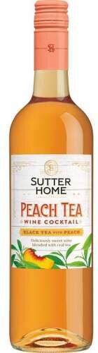 Sutter Home Black Tea With Peach Wine Cocktail