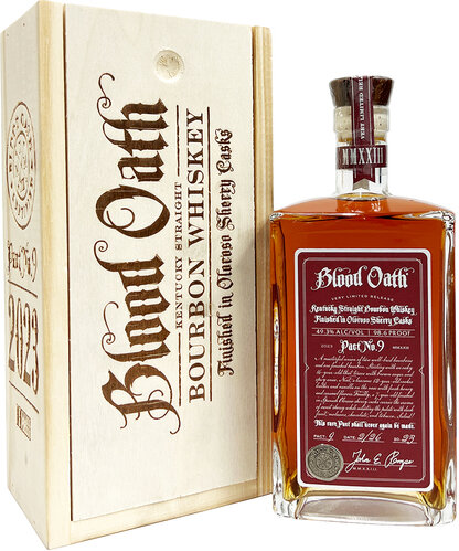 Blood Oath Kentucky Straight Bourbon Whiskey Pact No 9