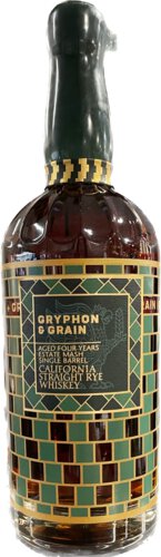 Gryphon And Grain Straight Rye Whiskey California
