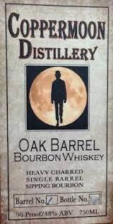 Copper Moon Distillary Whiskey Bourbon