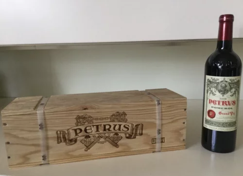Petrus 2009 sealed wood box