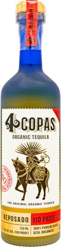 4 Copas Organic Reposado Tequila 110 Proof
