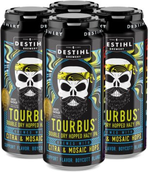 Destihl Brewing TourBus Double Dry Hopped Hazy IPA