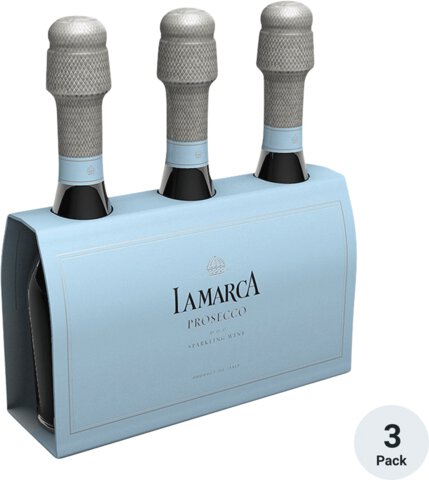 La Marca Prosecco Sparkling Wine 3 Single Serve