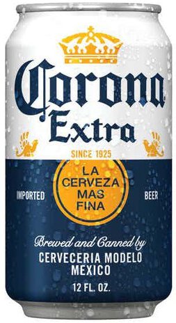 Corona Extra Mexican Lager Beer Can