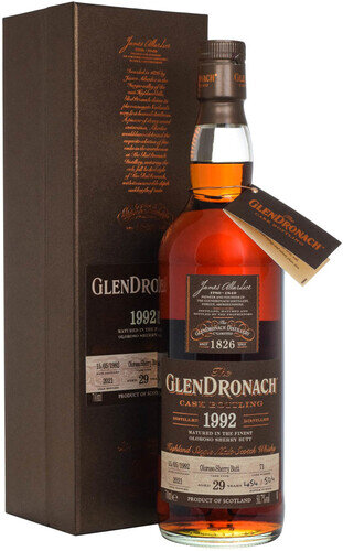 Glendronach Highland Single Malt 29yr Cask 2153 Bottling Vintage