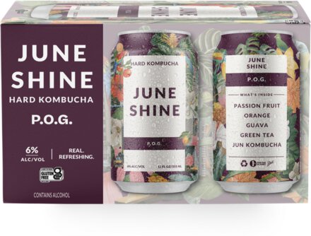 June Shine Passionfuit Orange Guava Hard Kombucha