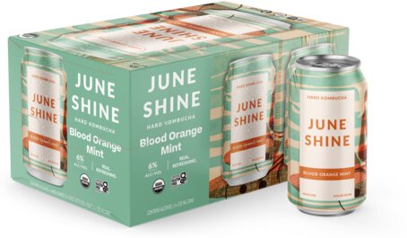 JuneShine Blood Orange Mint Hard Kombucha
