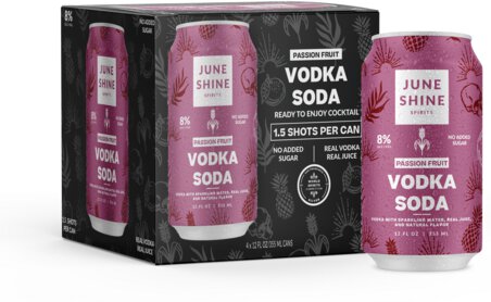 JuneShine Vodka Soda Passion Fruit