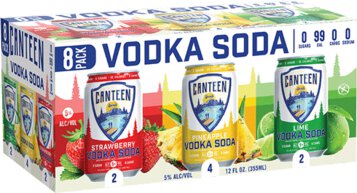 Canteen Variety Pack Tropical Vodka Soda
