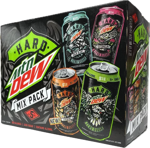 Hard Mountain Dew Seltzer Zero Sugar Variety 12pks