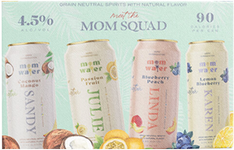 Meet The Mom Squad Vodka Water Variety Pack RTD Cocktail Cans