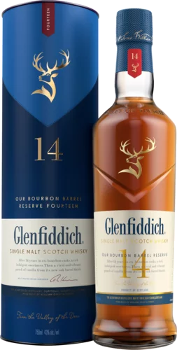 Glenfiddich 14 Year Old Bourbon Barrel Reserve Single Malt Scotch Whisky