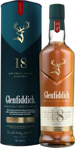 Glenfiddich 18 Year Old Small Batch Single Malt Scotch Whisky