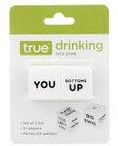 True Drinking Game Dice 2pc Set