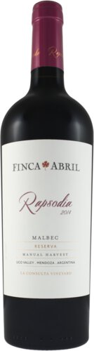 Finca Abril Rapsodia Malbec Reserva Valle De Uco Mendoza Argentina