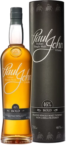 Paul John Indian Single Malt Bold Peated Non Chill Filtered Whiskey