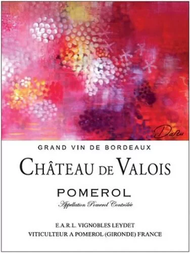 Chateau De Valois Pomerol Stained Label
