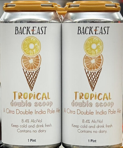 Back East Brewing Tropical Double Scoop Ice Cream Man Ipa