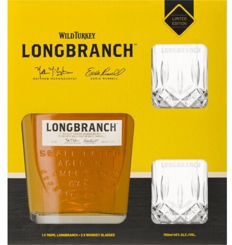 Wild Turkey Longbranch 2 Glass Gift Set
