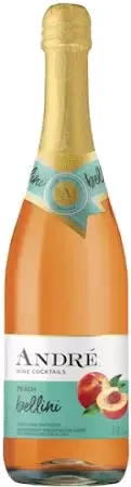Andre Peach Bellini Wine Cocktail
