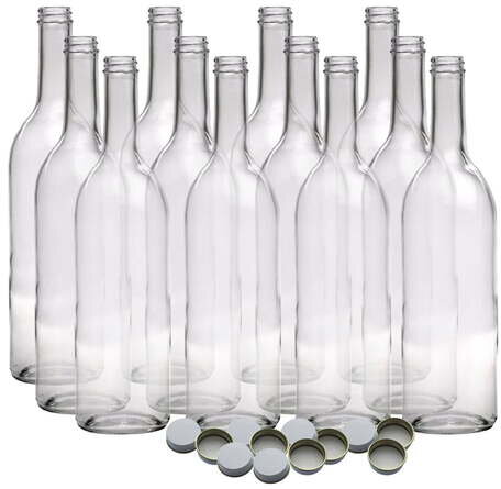 Bottles: Wine, Clear Screw