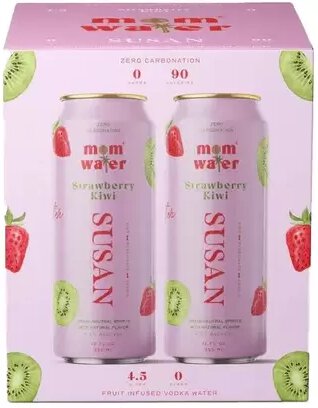 Mom Water Susan Strawberry Kiwi Vodka Water RTD Cocktail Cans