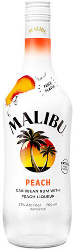 Malibu Caribbean Rum With Peach Liqueur