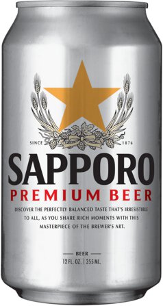 Sapporo Premium Can 12oz