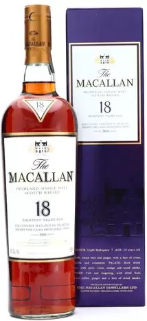Macallan Purple Box 18 Years Old Sherry Oak 2016
