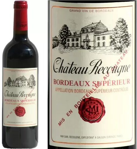 Chateau Recougne Bordeaux Superieur
