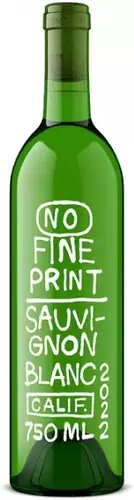 No Fine Print Sauvignon Blanc 2022
