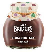 Mrs Bridges Plum Chutney W Ale