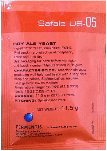 Safale US-05 Dry Yeast