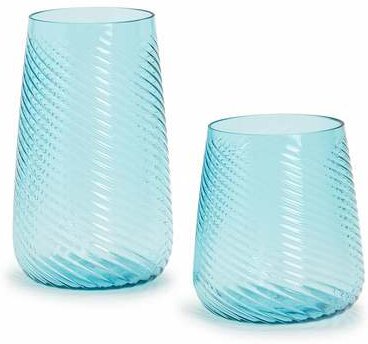 Single Spiracle Sea Foam Green Stemless Drinking Glass In Assorted Styles