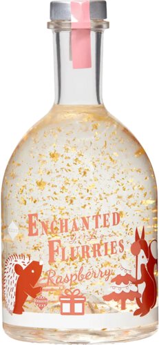 Enchanted Flurries White Raspberry Snow Globe