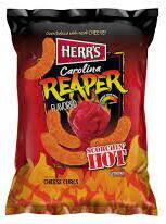 Herr's Carolina Reaper Extra Hot & Buffalo Blue Cheese Cheese Curls Bags