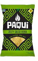 Paqui Tortilla Chips Zesty Salsa Verde Kinda Hot