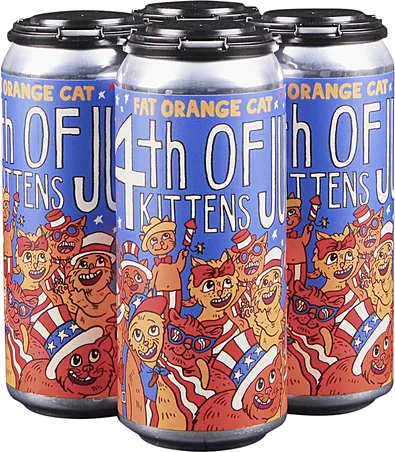 Fat Orange Cat 4th Of July Kittens American IPA