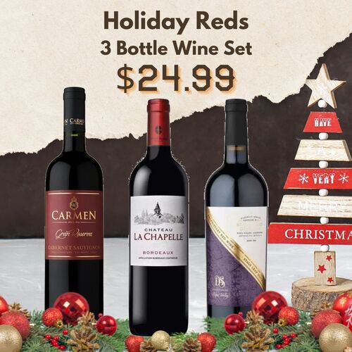 Holiday Reds - 3 Bottle Wine Set