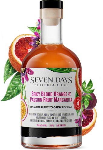 Seven Days Spicy Blood Orange & Passion Fruit Margarita