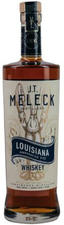 J T Meleck Distillers Louisiana Rice Whiskey