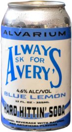Alvarium And Averys Blue Lemon Hard Hittin Soda
