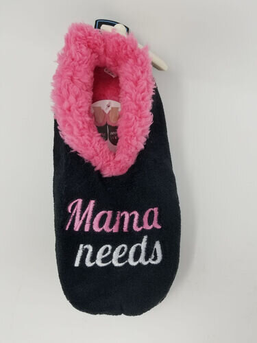 Snoozies Slippers Mama Needs Some Wine