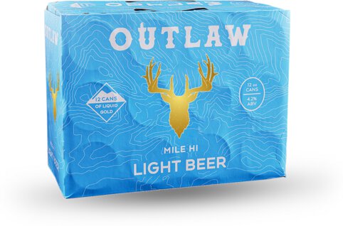 Outlaw Mile Hi Light Beer